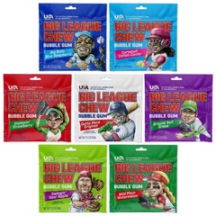 Big League Chew Bulk Variety Pack of 7 – Classic 1 Count (Pack 7),