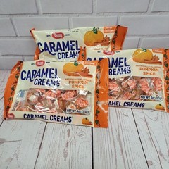 Lot Of 3 Bags, Goetze’s 4oz Pumpkin Spice Caramel Creams Limited Edition