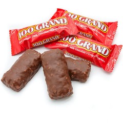 100 GRAND Milk Chocolate & Caramel, Fun Size Candy Bars (2 Pounds Bag) On Sale!
