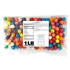 Gumballs for Gumball Machine, 0.5 Inch Mini 280 Count (Pack of 1), Multicolor