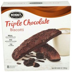 Nonnis Triple Chocolate Biscotti – 6.88 Ounce (Pack of 6)