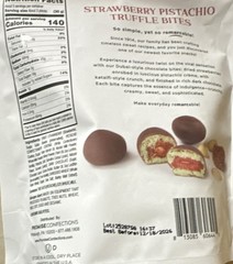 Edward Marc Chocolatier Dark Chocolate Strawberry Pistachio Truffle Bites 5.5 oz