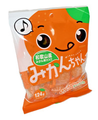 Japan Candy Kawaguchi Seika Mikan-chan Mandarin Orange Candy 124g × 10 bags