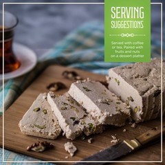 Eastanbul Halvah with Pistachio, 10.6oz, Turkish Halva, Tahini Halvah Pistachio