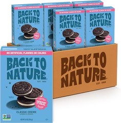 Back to Nature Classic Creme Sandwich Cookies – Plant-Based Cookies Made With…