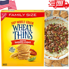 Wheat Thins Sundried Tomato & Basil Crackers 13oz Family Size Whole Grain
