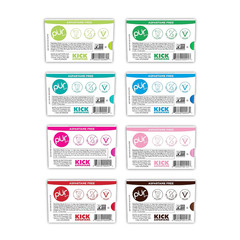 PUR Gum Aspartame Free Chewing Gum Variety Pack 9 Pieces Pack of 8 Xylitol