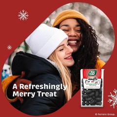 Festive Sour Cherry Mints, Stocking Stuffer, 12 Count