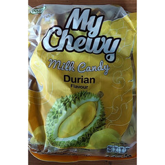 Durian Flavor Chewy Milk Toffee Candy Asian Sweet Snack Party 360 g x 3 Packs