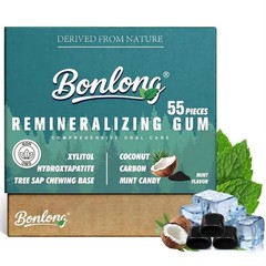 Remineralizing Gum with Hydroxyapatite & Coconut Carbon – 55 Count