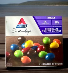 ATKINS ENDULGE CHOCOLATE PEANUT CANDIES, DESERT FAVORITE 0G Sugar 1G Carbs
