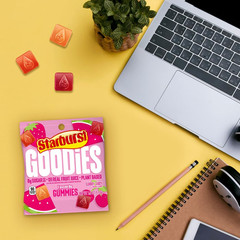 Starburst Goodies FaveReds Fruit Juice Plant Based Gummy Candy 1.8oz(Pack of 12)