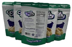 5PK Freeze Dried Peanut Brittle Crazy Candy Buttery Crunchy Treat Exp 10/26