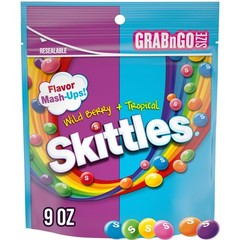 SKITTLES Mash-Ups Wild Berry and Tropical 9 Ounce (Pack of 1), Assorted