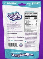 Andersen’s Freeze Dried Sour Gummy Worms, Crazy Candy Sour Crispy Crawlers 2.4oz