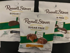 Russell Stover SUGAR FREE Mixed Lot of 3 Bags- CARAMEL/MINT/DARK CHOCOLATE