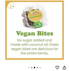 Alyssa’s Vegan Oatmeal Bites Gluten Free Cookies Healthy Keto Snack (2Pack)