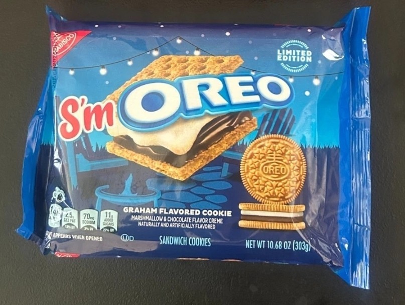 OREO Smoreo S’mores Cookie Sandwich Limited Graham Chocolate Marshmallow BB 8/24