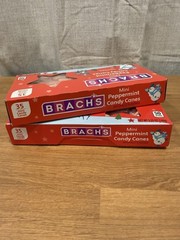 Lot Of 2 – Brach’s Mini Peppermint Candy Canes, 35 Count