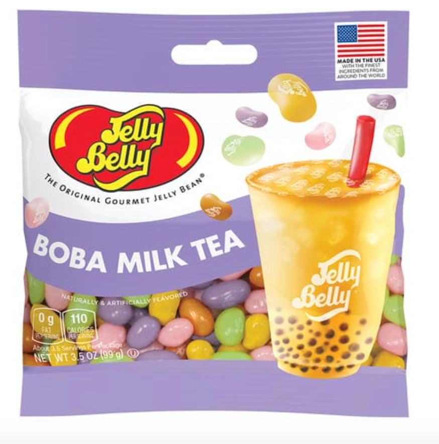 Jelly Belly BOBA MILK TEA Gourmet Jelly Beans Candy Limited Ed 11/2025 3.5oz Bag