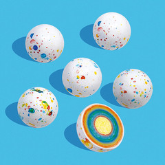 Jawbreakers Bulk in Fun Psychedelic Colors | 1-Inch Giant Jawbreakers Candy Made