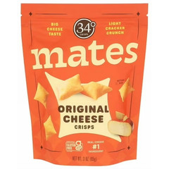 34 Degrees Original Cheese Crisps, Zero Trans Fat, Free, 3 Ounces (Pack of12)