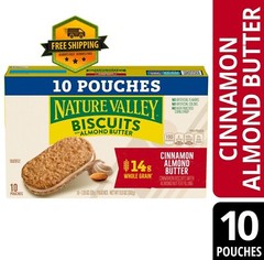 Nature Valley Cinnamon Almond Butter Biscuit Sandwiches, 10 Count, 13.5 oz