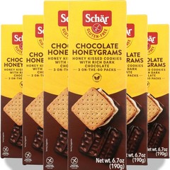 Schar Chocolate Honeygrams Gluten-Free Cookies 6.7 Oz 190G 3 On-The-Go 6 Pack