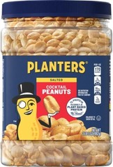 2.19lb Resealable Jar of Salted Peanuts – Ideal for Parties & After School