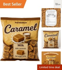 Caramel Milk Candy 1lb 17oz – America’s Classic Individually Wrapped Creamy C…