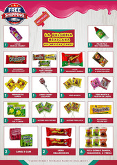 Mexican Candy Mix Dulces Mexicanos Surtidos Candy, Such as Sweet, Sour and Chili