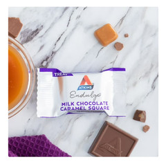 Atkins Endulge Treat, Milk Chocolate Caramel Squares, Keto Friendly, 15 Count