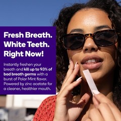 Burst Teeth Whitening Breath Strips Polar Mint/8 Pack | Kills 93 of Bad Mouth…