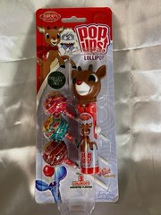 Rudolph Pop Ups! Lollipop Filled With Chupa Chups by Flix Candy, NEW/SEALED
