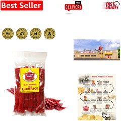 Old Fashioned Red Licorice – 8oz Vegetarian Treat – Bursting with Flavor