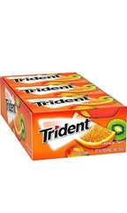 Trident Tropical Twist Sugar Free Gum, 12 Packs of 14 Pcs (168 Total Pieces)