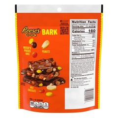 4 Pack Reese’s Pieces Milk Chocolate Candy with Peanuts Bark Bag 3.1 oz