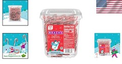 Mini Candy Canes Tub, 260 Count, Minty Sweet Treat for Holiday Cheer