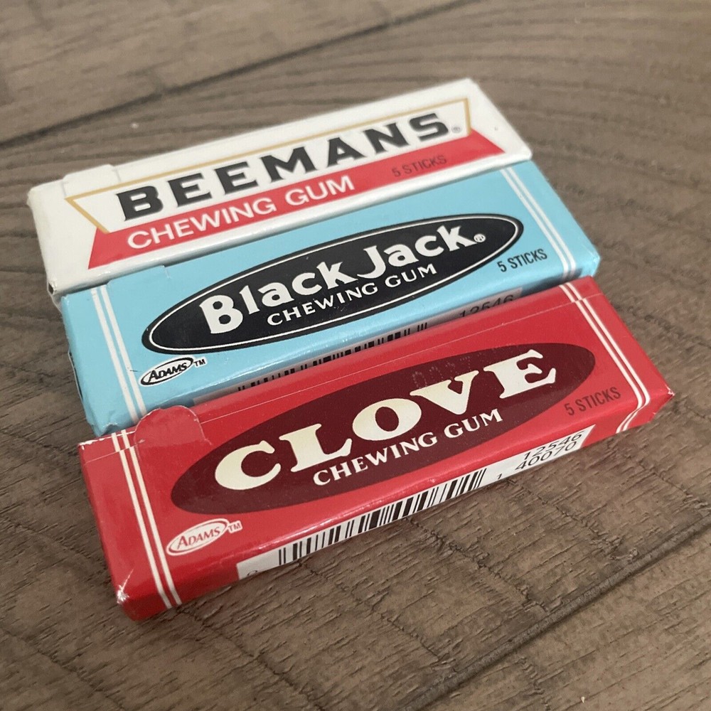 Gerrit’s – CLOVE- BEEMANS- BLACK JACK – Nostalgic Chewing Gum – 3 Packs