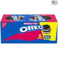 OREO Double Stuf Chocolate Sandwich Cookies, King Size, 12 pack (8 Cookie/pack)