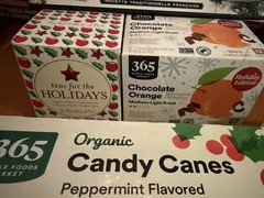 Christmas in July Party Lot Organic Whole Foods Candy Canes coffee tea preserves