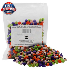 HALF POUND Bag-Assorted Bloody Mini Candy Eyeballs for School Projects 8 Ounce-E