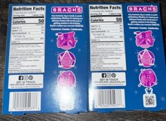 Brachs ~ Blueberry Candy Cane Christmas 5.3 oz 24-Canes ~ 2-Pack ~ 12/2027