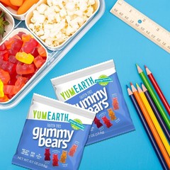 YumEarth Organic Gummy Bears – Fruity Gummy Candy Snack Packs, Gluten Free Snack