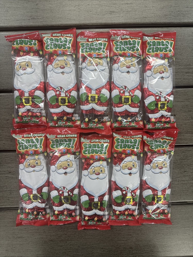 10X Santa Claus Solid Double Crisp 3 Oz Each Santa Claus