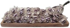 Candy Twists Purple Mint Cylinder Shaped 5 Pounds Sweet Buffet Candy Jar