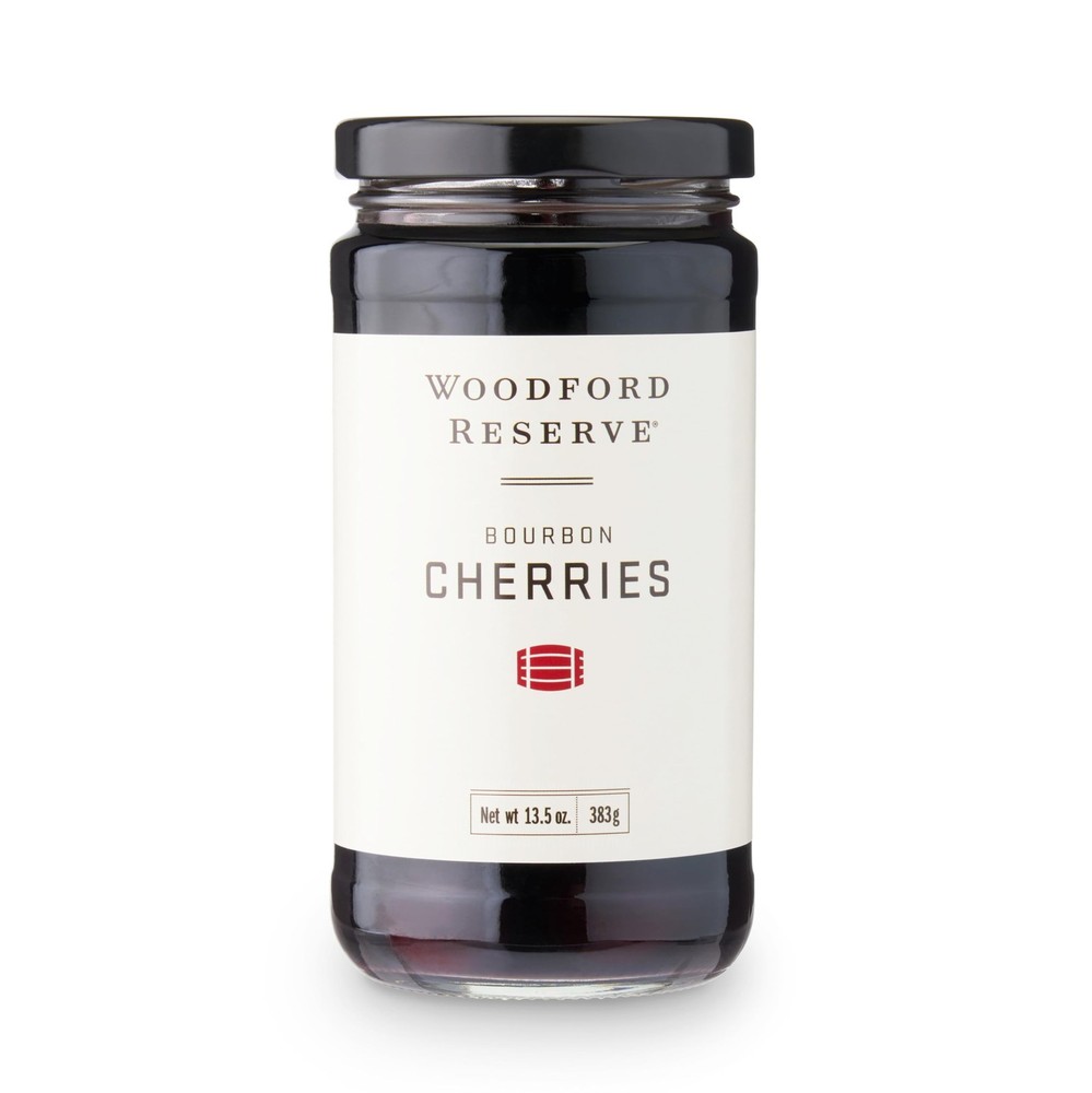 Woodford Reserve Bourbon Cherries – 13.5 oz (383g) Ounce (Pack of 1), red