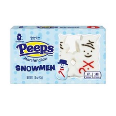 2 – Peeps Marshmallow Snowmen Gluten/Fat Free 1.5oz 42g 3/pk (6 Total) 5/2025