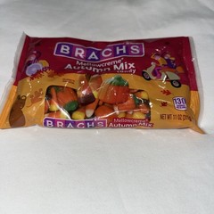 Brach’s Mellowcreme Autumn Mix 11 Oz Bag Candy Corn +Pumpkins Halloween/Seasonal