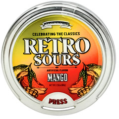 Retro Sours Mango Candy Tin Sour Candy Iconic Candy